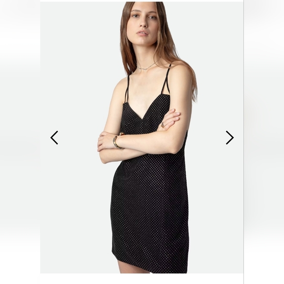 ZADIG AND VOLTAIRE rohana diamante silk dress, size S - Picture 4 of 4